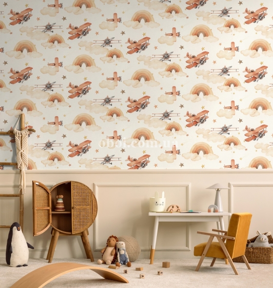 Обои Rasch коллекции Kids World 2 в интерьере